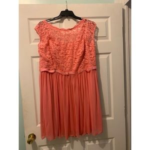 Pink David’s Bridal Bridesmaids Dress